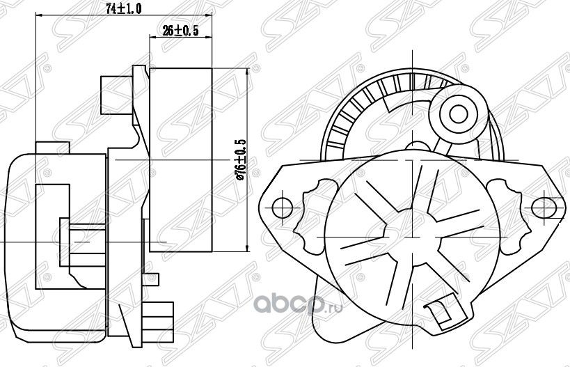 Натяжитель приводного ремня MERCEDES-BENZ CECLK (SAT). Артикул ST2722000270