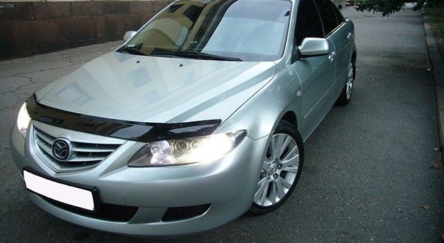 Дефлектор VT52 для капота Mazda 6 I 2002-2007. Артикул MZD03VT