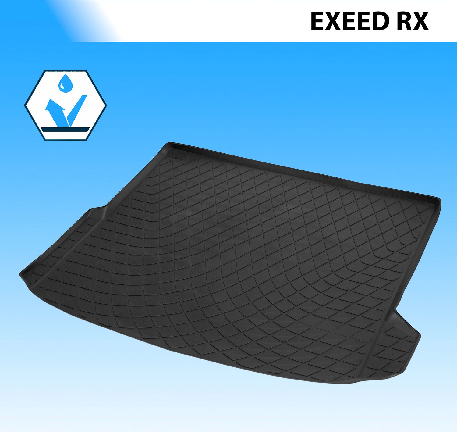 Коврик в багажник автомобиля Rival для Exeed RX 2022-2026. Артикул 10912003