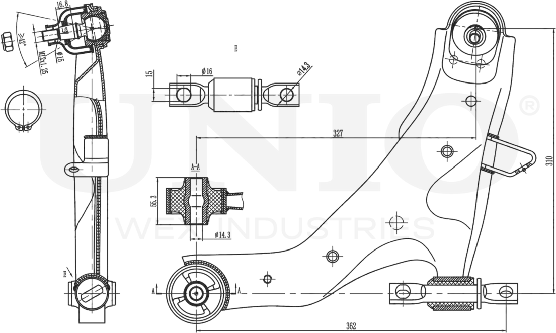 Рычаг подвески (Unio). Артикул SSP-40099