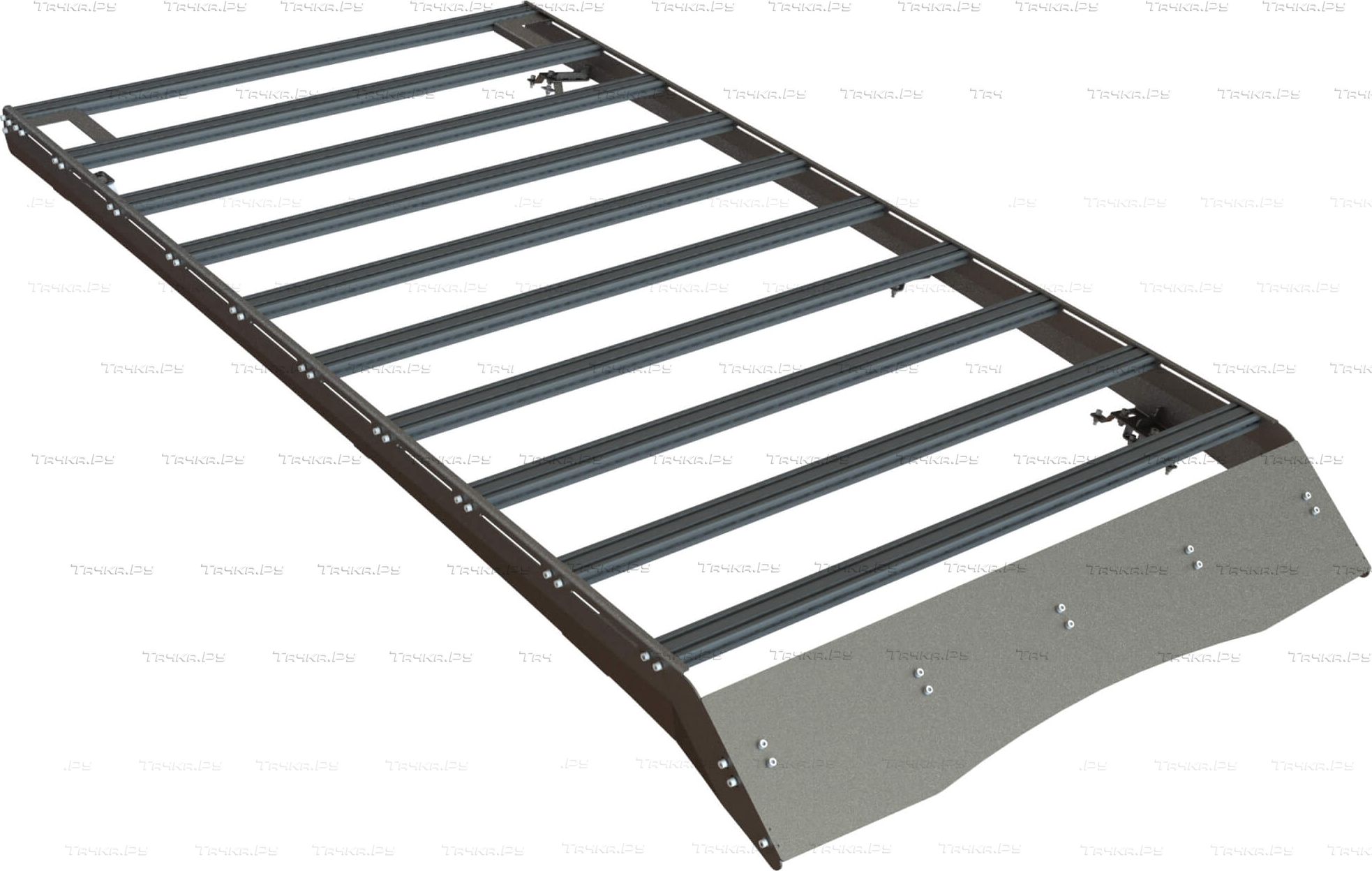 Экспедиционный багажник STC для Toyota Fortuner II 2015-2026. Артикул STC-TFO/15-TR