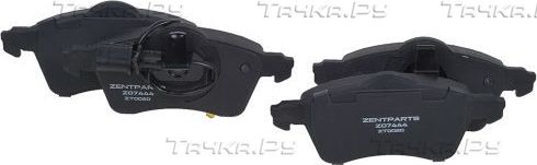 Тормозные колодки Zentparts. Артикул Z07444