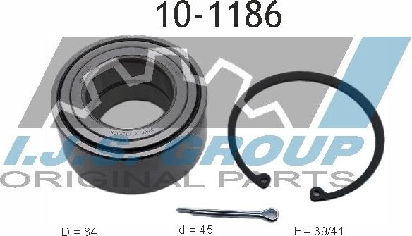 Ступичный подшипник (комплект) IJS Group. Артикул 10-1186