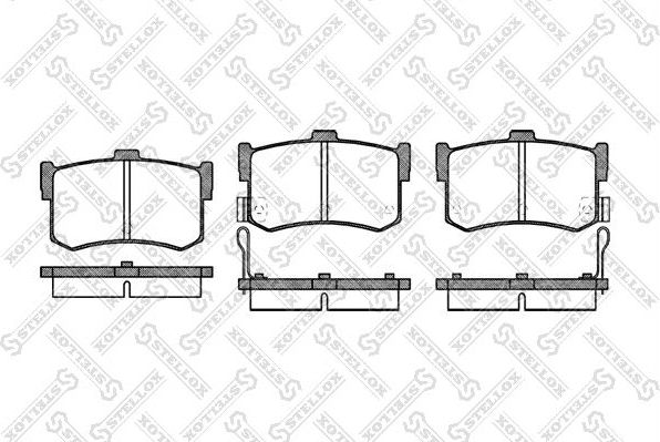 Тормозные колодки Stellox. Артикул 253 002-SX