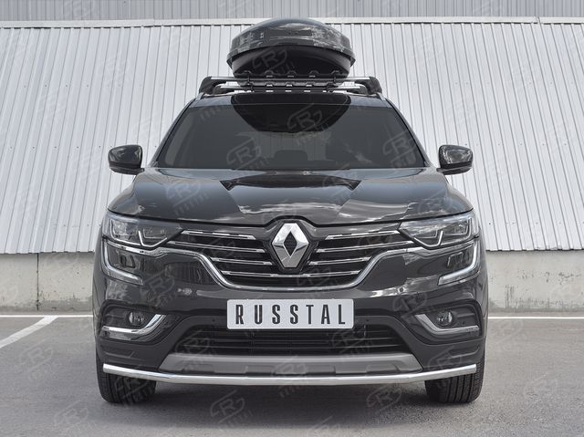 Защита РусCталь переднего бампера d42 секции для Renault Koleos II 2016-2025. Артикул RKZ-002968