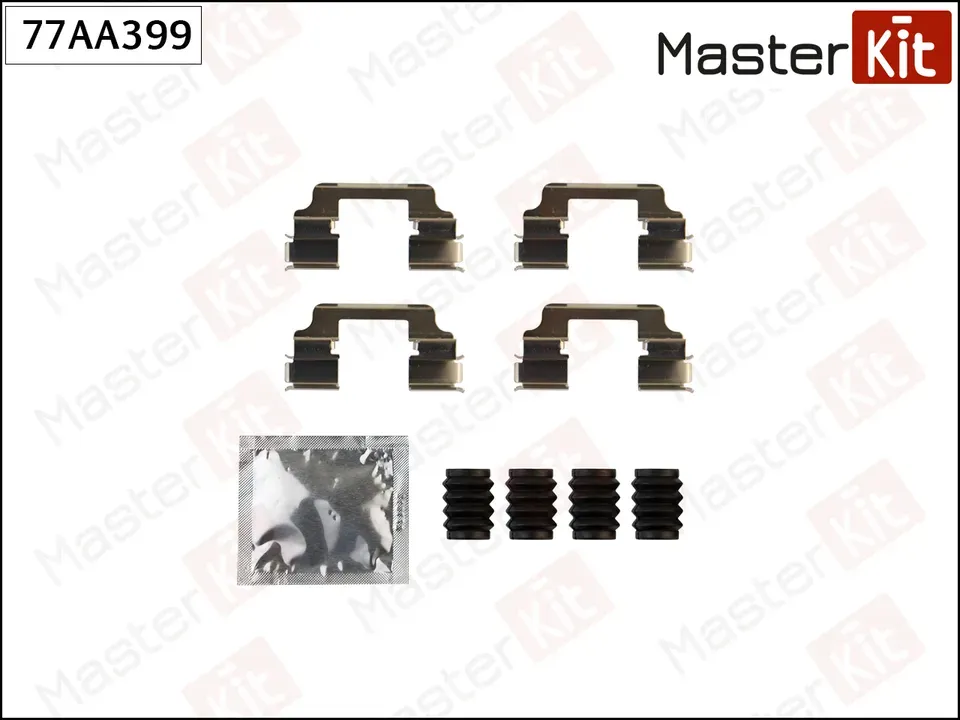 Комплект установочный тормозных колодок BMW 5 (F10) 2009 - 2016 (Master KIT). Артикул 77AA399