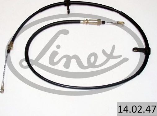 Трос ручника (тросик ручного тормоза) Linex. Артикул 14.02.47