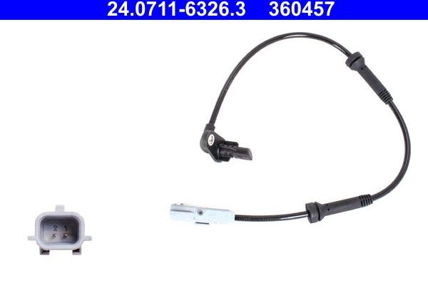 Датчик ABS ATE для Renault Sandero II 2013-2021. Артикул 24.0711-6326.3
