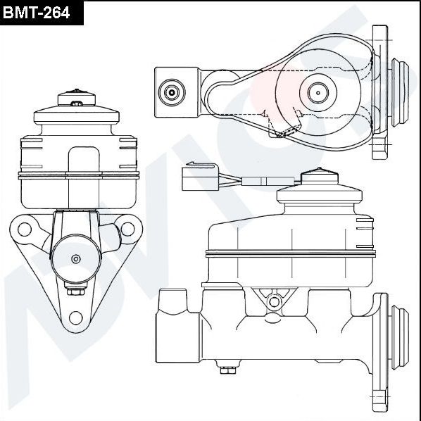 Тормозной цилиндр главный Advics (алюминий). Артикул BMT-264