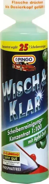 Моющий концентрат PINGO для стеклоочистителей (концентрат 1:100), яблоко. Артикул 00786-5
