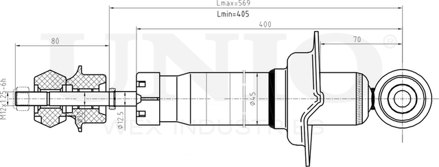 Амортизатор подвески (Unio). Артикул SAB-10664