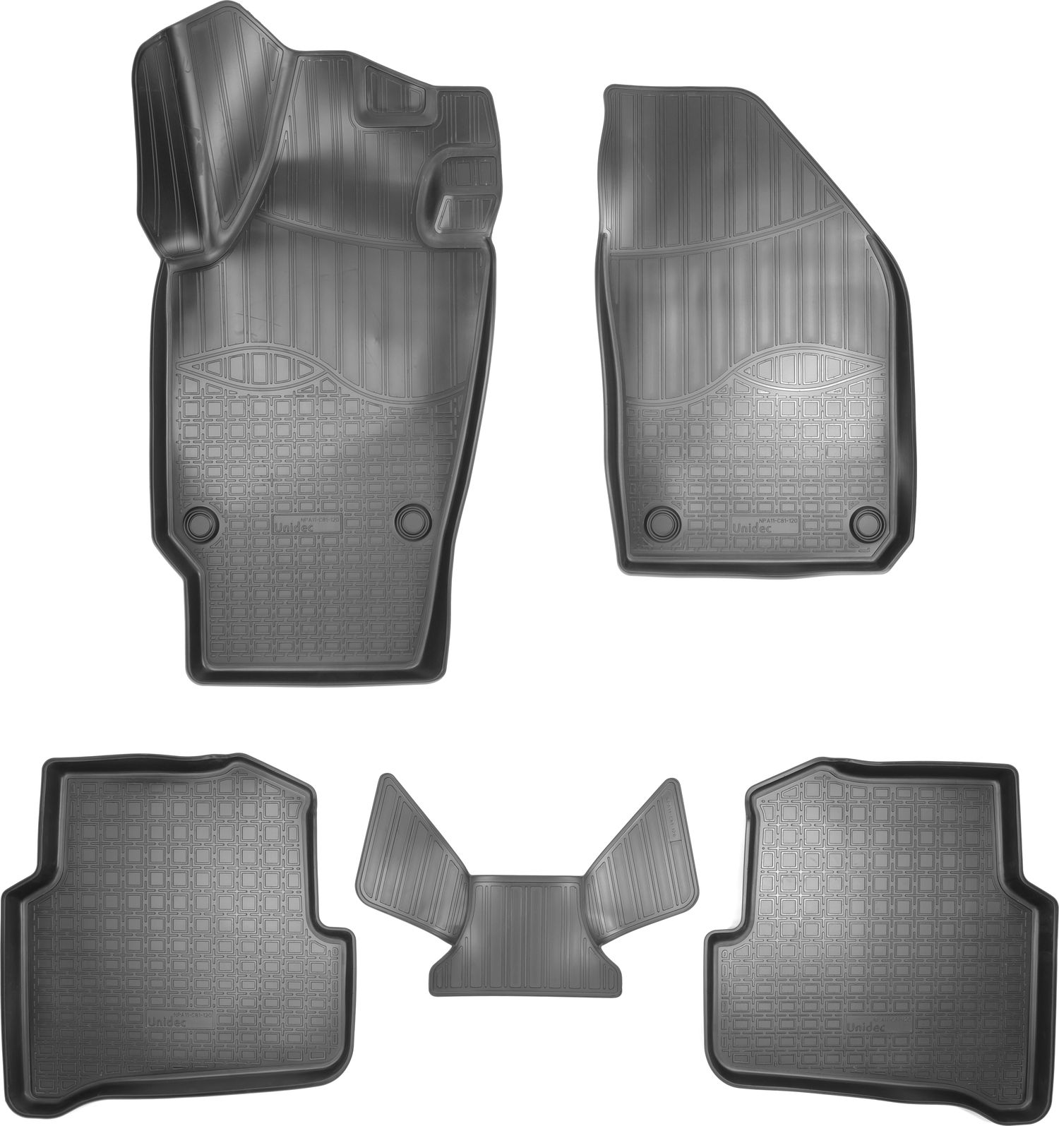 Коврики 3D Норпласт для салона Skoda Fabia III NJ хэтчбек 2014-2026. Артикул NPA11-C81-120