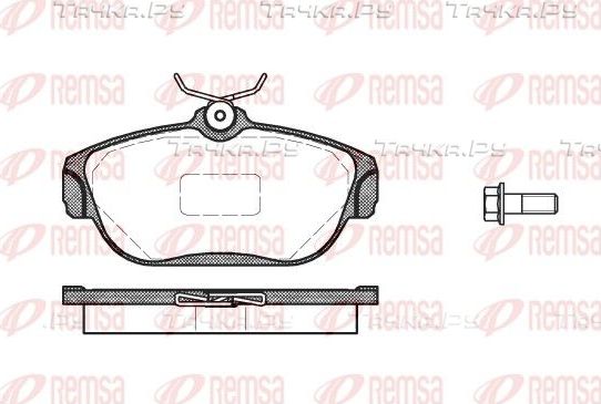 Тормозные колодки Remsa передние для Volvo 740 1984-1992. Артикул 0368.00