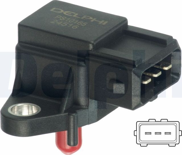 Датчик абсолютного давления (ДАД, MAP) Delphi для BMW 5 IV (E39) 1996-2004. Артикул PS10165
