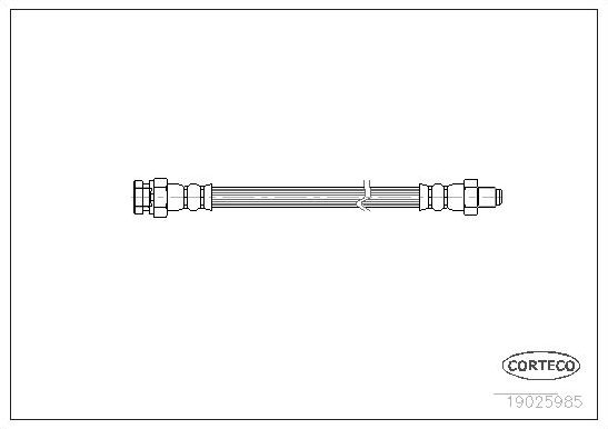 Тормозной шланг Corteco. Артикул 19025985