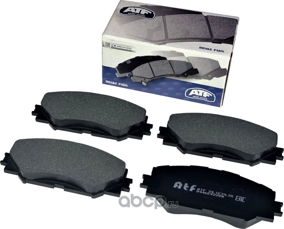 Колодки тормозные передние (150140) (180170) 4 (150) (120) (130) 3413925 (ATF) ATF. Артикул 341E3925