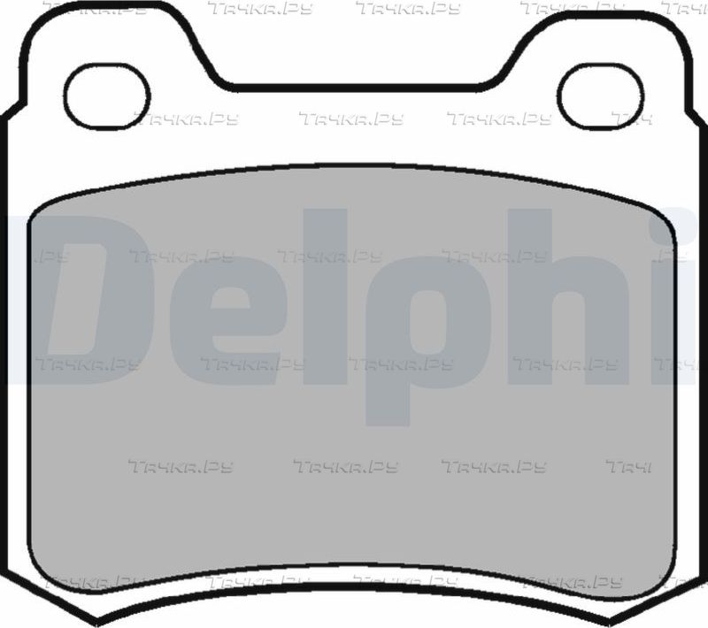 Тормозные колодки Delphi (органический). Артикул LP440