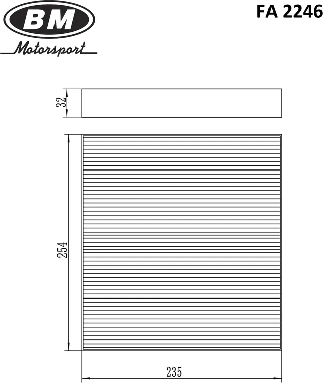 Фильтр салона (BM). Артикул FA2246