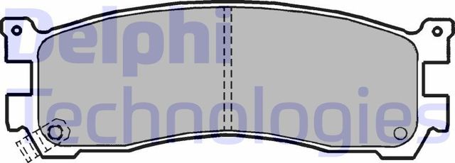 Тормозные колодки Delphi (Low-Metallic) задние для Mazda 929 III (HC) 1989-1991. Артикул LP1189