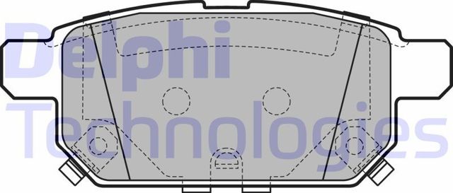 Тормозные колодки Delphi (Low-Metallic). Артикул LP3593