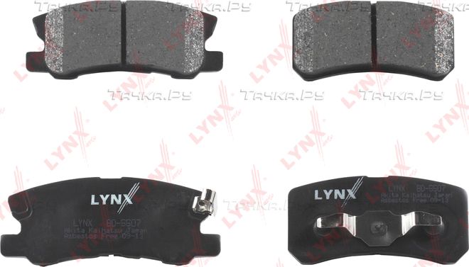 Тормозные колодки LYNXauto задние для Dodge Caliber I 2006-2013. Артикул BD-5507