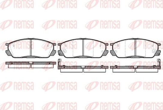 Тормозные колодки Remsa. Артикул 0398.02