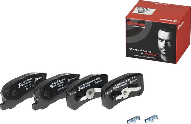 Тормозные колодки Brembo задние для Mitsubishi Pajero IV 2006-2025. Артикул P 54 031