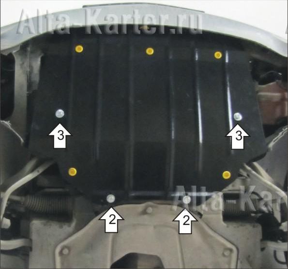 Защита Мотодор для радиатора BMW 7-серия E65/66 2002-2008. Артикул 00220