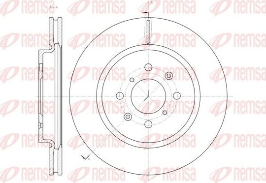 Тормозной диск Remsa. Артикул 61482.10