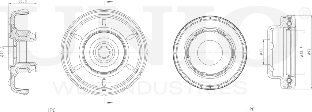 Опора амортизационной стойки (Unio). Артикул RMP-13052