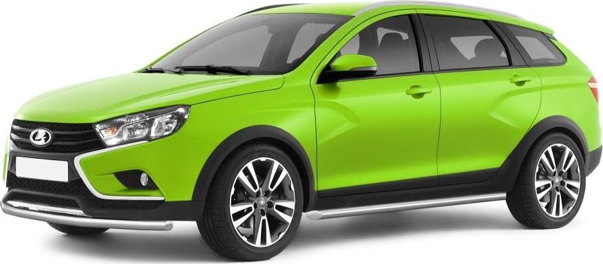 Защита порогов PT Group прямая d51 (НПС) для Lada Vesta SW Cross 2017-2026. Артикул LSC220301
