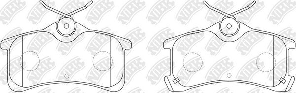 Тормозные колодки NiBK. Артикул PN1220