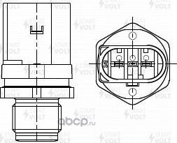 Датчик давления топлива StartVOLT для BMW 5 V (E60/E61) 2005-2010. Артикул FPS 0025