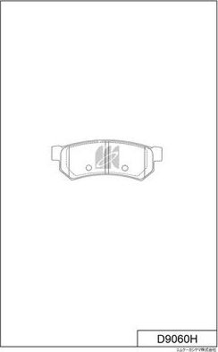 Тормозные колодки MK Kashiyama. Артикул D9060H