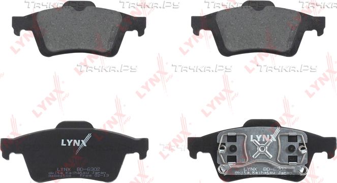 Тормозные колодки LYNXauto задние для Volvo S40 II 2004-2012. Артикул BD-6302