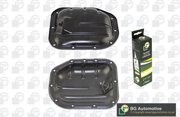 Масляный поддон картера двигателя BGA для Toyota Prius II (XW20) 2003-2009. Артикул SP9101