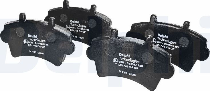 Тормозные колодки Delphi (Low-Metallic). Артикул LP1746