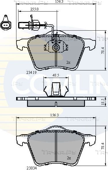 Тормозные колодки Comline Comline. Артикул CBP1885