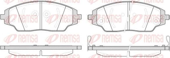 Тормозные колодки Remsa. Артикул 1537.02