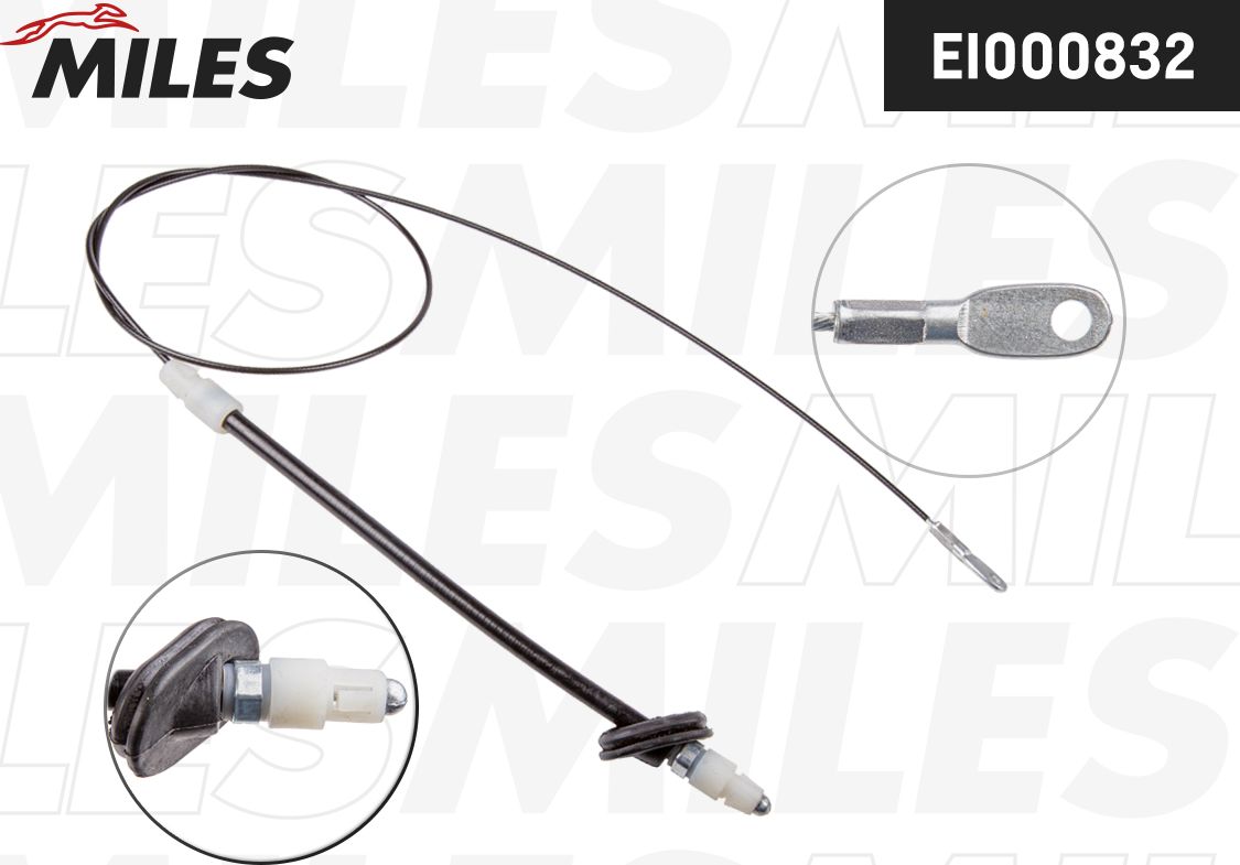 Трос ручника (тросик ручного тормоза) Miles. Артикул EI000832