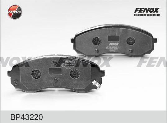 Тормозные колодки Fenox. Артикул BP43220
