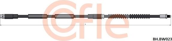 Тормозной шланг Cofle передний правый/левый для BMW X6 II (F16) 2014-2019. Артикул 92.BH.BW023