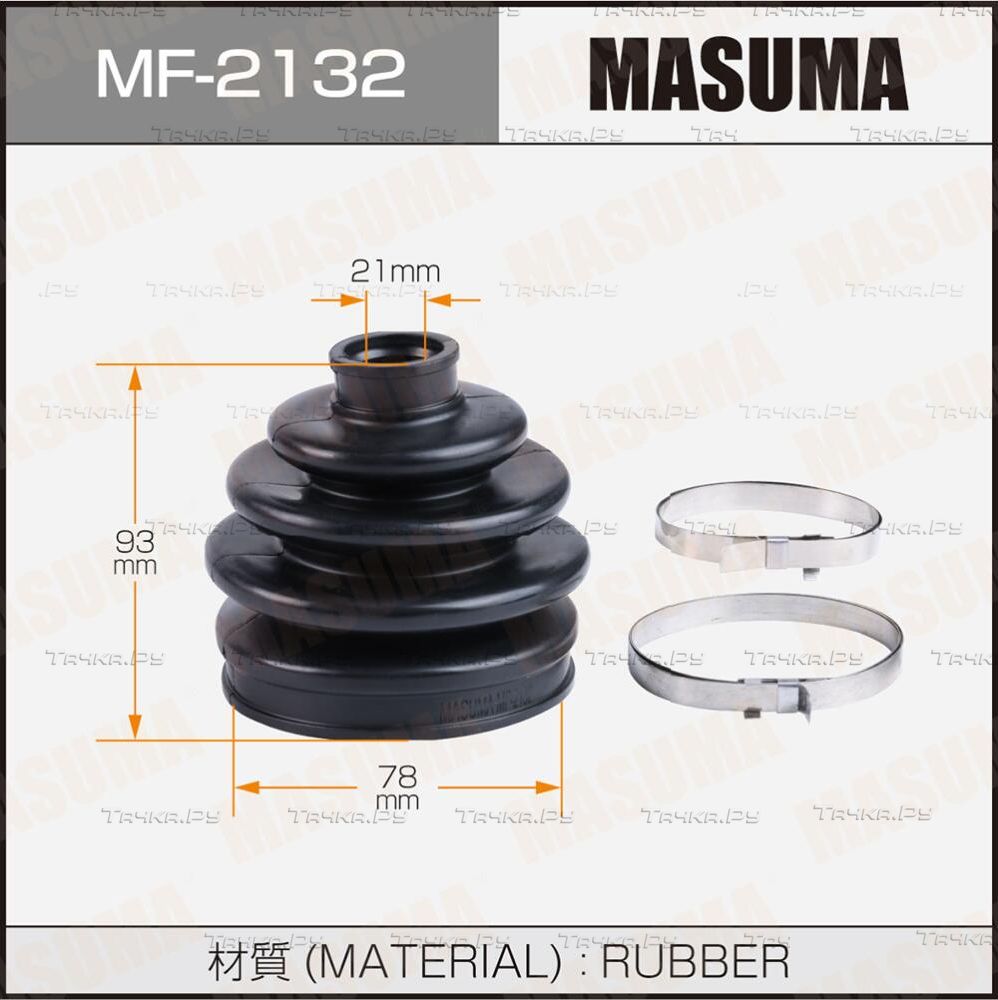 Пыльник ШРУСа наружный Masuma передний/задний для Subaru Forester I 1997-2002. Артикул MF-2132