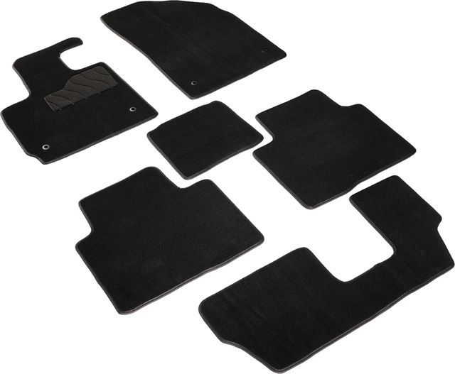 Коврики Seintex ворсовые Lux для салона Exeed TXL 2020-2026 ЧЕРНЫЕ. Артикул 98507