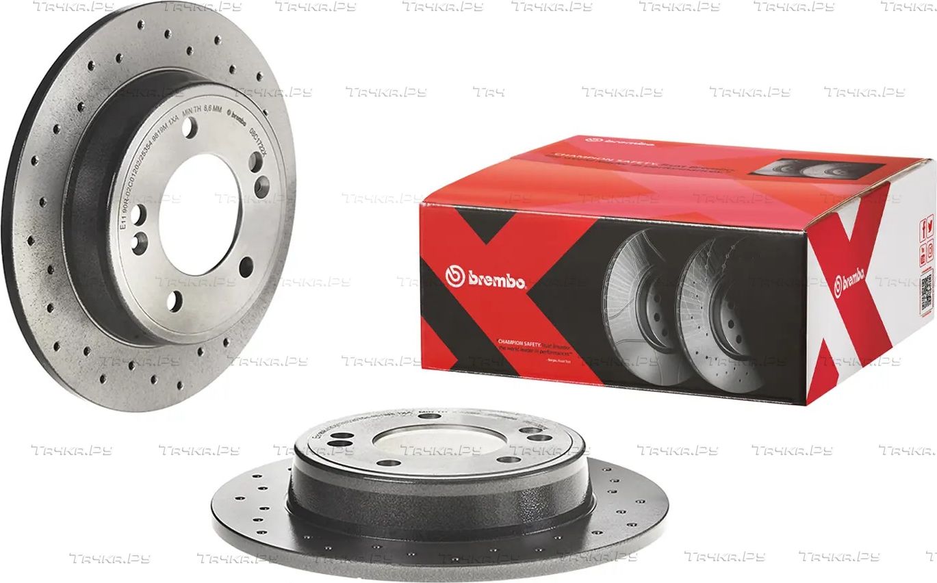 Тормозной диск Brembo XTRA LINE - Xtra задний для Hyundai Veloster I 2011-2017. Артикул 08.C172.2X