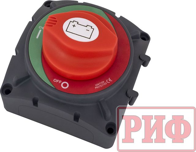 Выключатель массы РИФ для лебёдки 12-48В 500А. Артикул RIF22-7-1000700