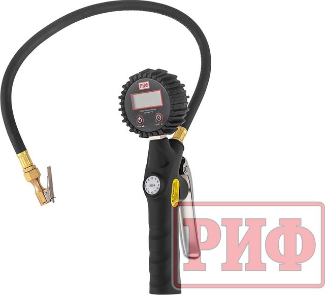 Пистолет для подкачки колес РИФ с электронным манометром от 0,3 до 7 атм.. Артикул RIF-DG-H13