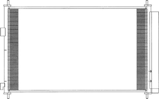 Радиатор кондиционера (конденсатор) Sakura для Toyota Previa III (XR50) 2005-2026. Артикул 5461-9826