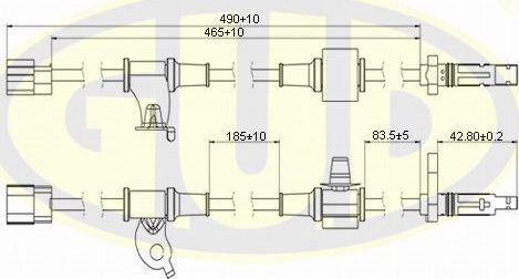 Датчик ABS G.U.D. задний правый для Honda Accord VII 2003-2008. Артикул GABS02560