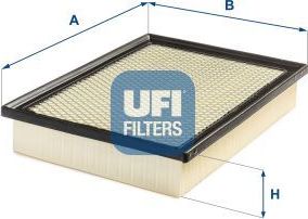 Воздушный фильтр UFI. Артикул 30.B86.00